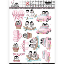 SB10325 Stansvel A4 - Pretty Pierrot 2 - Yvonne Creations