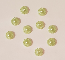 8mm Parelflower - 10 stuks - Mint