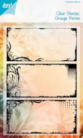 6410-0313 Clearstempel - Grunge Frames - Joy Crafts