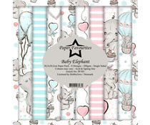 Paper Favourites Baby Elephant 12x12 Inch Paper Pack (PF385)m- PAKKETPOST!