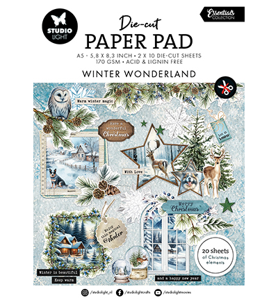 SL-ES-DCPP335 - Die-cut Paper Pad Winter wonderland Essentials nr.335