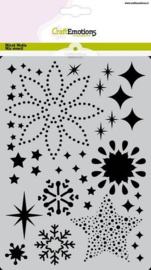185070/1301 CraftEmotions Mask stencil sterren kristallen achtergrond A5