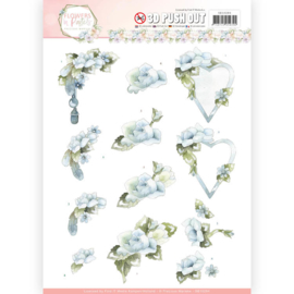 SB10284 Stansvel 3D A4  - Flowers in Pastel - Marieke Design