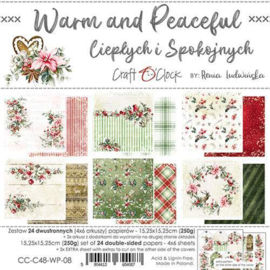 Craft O' Clock - Warm and Peaceful - Paper Collection Set - 15.2 x 15.2 cm