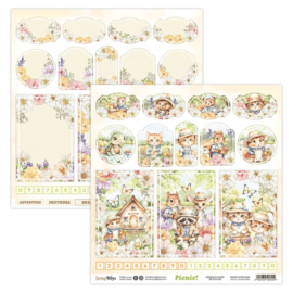 Double-sidedpaper 30,5x30,5cm Picnic - 06 - PAKKETPOST !!!