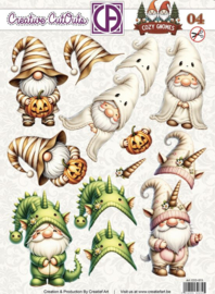 CCO-015 Cozy Gnomes uitdrukvel nr4 verklede gnomes als draak, tovenaar of unicorn