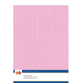 16 Pink - Linnen Karton A4 - 10 stuks - 240 gram - Card Deco