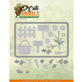 BBD10102 Dies - Berries Beauties - Cute Animals - Garden Scene