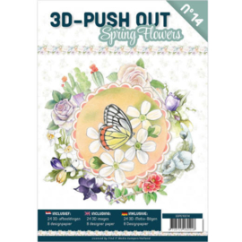3DPO10014 - 3D uitdruk vellen boek Spring Flowers