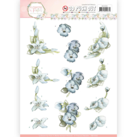 SB10282 Stansvel 3D A4  - Flowers in Pastel - Marieke Design