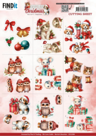CD12386 3D Cutting Sheet - Berries Beauties - A Very Furry Christmas - Mini