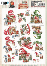 CD12210 3D Cutting Sheets - Yvonne Creations - Gnome for Christmas - Gnome Houes