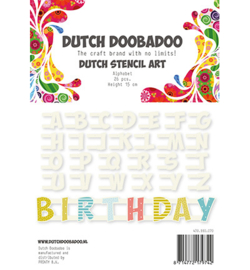 470990070 Stencil Art Alfabeth - Dutch Doobadoo