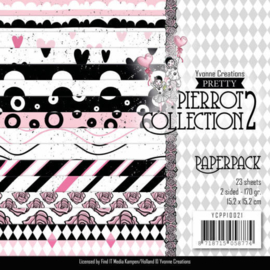 YCPP10021 Paperpad - Pretty Pierrot 2 - Yvonne Creations