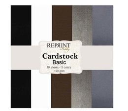 Reprint Cardstock Basic 12x12 Inch 5 Colors (CSP005)  - PAKKETPOST!