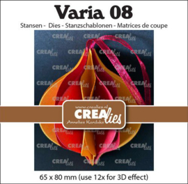 Crealies Varia 08 3D Kerstbal CLVARIA08 65x80mm(use12xfor3Deffect)