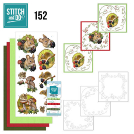 Stitch and Do 152 - set voor 3 borduurkaarten