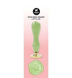 SL-ES-WAX10 - Wax Stamp with handle Green butterfly Essentials Tools nr.10