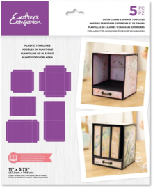 CC - Mini Memories Brag Book - Stencil - Outer Casing and Drawer Template