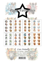 PFA127 Paper Favourites A5 Cute Animals