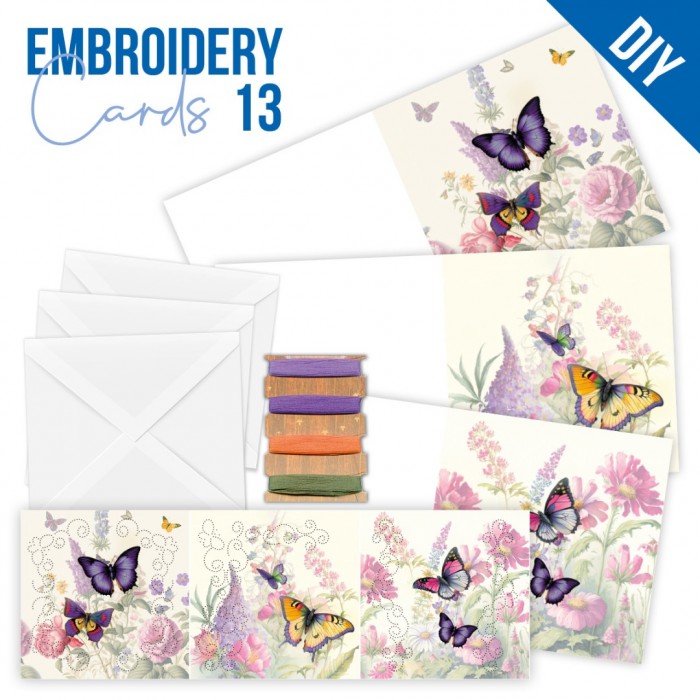 STDOPP013 Stitch and Do Cards 13 - Berries Beauties - Butterflies