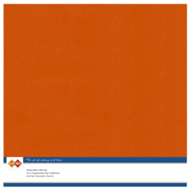 59 Autumn Oranje - Linnen Kaarten 30,5 x 30,5cm - 10 stuks - 200 grams - Card Deco - PAKKETPOST!!