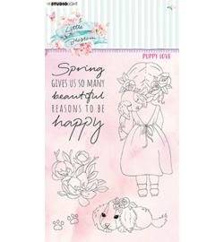 SL-LB-STAMP195 - Puppy love Little Blossom nr.195