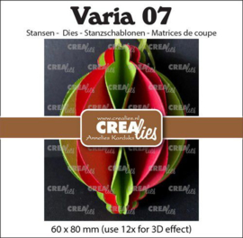 Crealies Varia 07 3D Kerstbal CLVARIA07 60x80mm(use12xfor3Deffect)