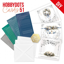 DODOPP051 Hobbydots Cards 51 - Blue Christmas Serenity