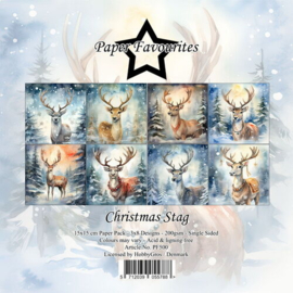 PF500 Paper Favourites - Paperpad 15x15 cm - Christmas Stag