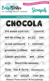 CDST-0065 Stempels Foute chocola - Carlijn Design