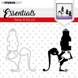 Studio Light Stamp & Die Cut A6 Essentials Silhouettes nr 34 BASICSDC34