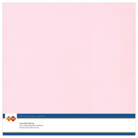 15 Licht Roze  - Linnen Karton 30,5 x 30,5cm - 10 stuks - 200 grams - Card Deco - PAKKETPOST!!