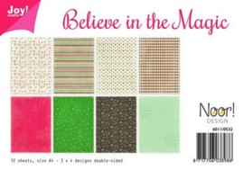 6011-0532 Papierset A4 - Believe in the magic - Joy Crafts