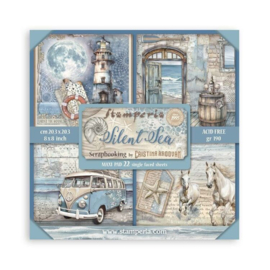 SBBSXB12 Stamperia Silent Sea 8x8 Inch Paper Pack Maxi (Single Face)