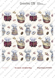 GH6012B Sweeties vel A4 - Bak Gnomes achtergrond