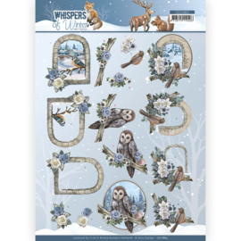 CD11863 3D vel A4 - Whispers of Winter-  Amy Design