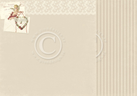 PD6809 Scrappapier dubbelzijdig - To My Valentine - Pion Design