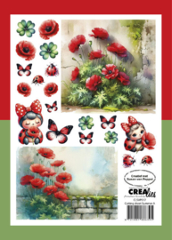 CLSVP017 Crealies - Knipvellenbundel Susan van Poppel - Zomer A