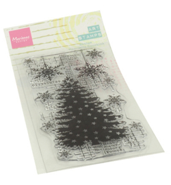 MM1634 Clingstamp Kerst boom - Marianne Design