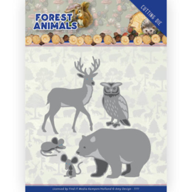 ADD10233 Snij- en embosmal - Forest Animals - Amy Design