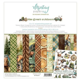 Mintay 12 x 12 Paper Set - The Great Outdoor MT-TGO-07 - PAKKETPOST!