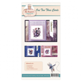 RKC10003 Rie Kuipers Creative – One-Two-Three Cards - Dragonflies