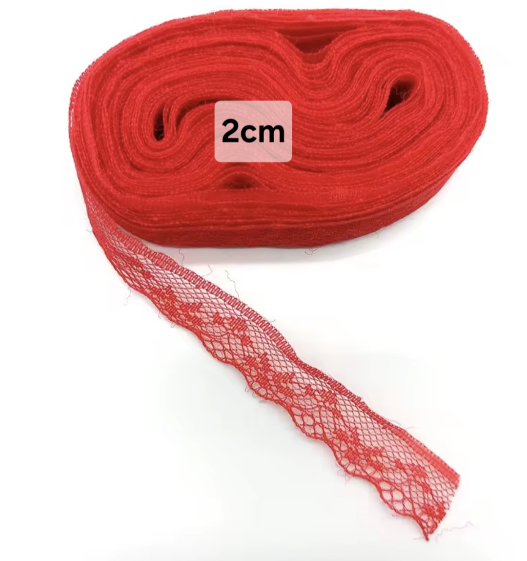 Kant Rood 2cm - per meter