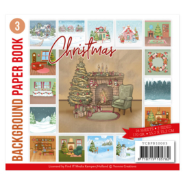 YCBPB10003 Background Paper Book 3 - Yvonne Creations - Christmas