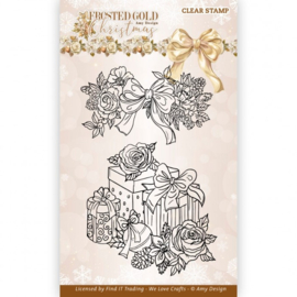 ADCS10085 Clear Stamps - Amy Design - Frosted Gold Christmas - Presents