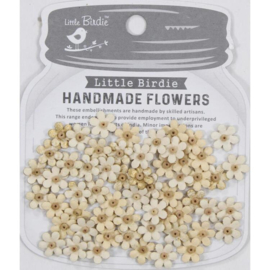 CR87256 Little Birdie - Natalia Paper Flowers - Ivory Pearl (60pkg)