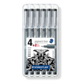 Pigment Liner Fineliner - Box 6 St (4 + 2) - 308 SB6P