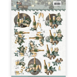CD11148  3D knipvel A4  - Christmas Wishes - Amy Design