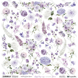 LDIV12 Lovely Day IN VIOLET - Flowers - Pakketpost!!